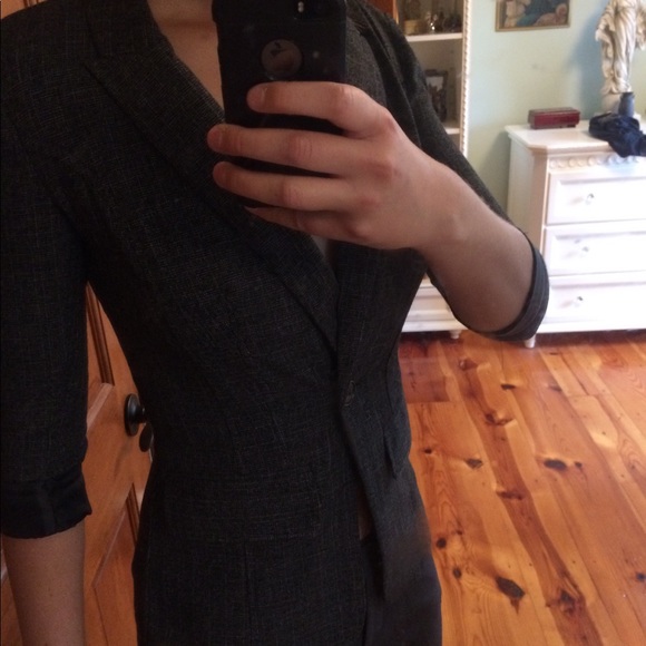 BCX charcoal fitted blazer XS - Picture 3 of 3